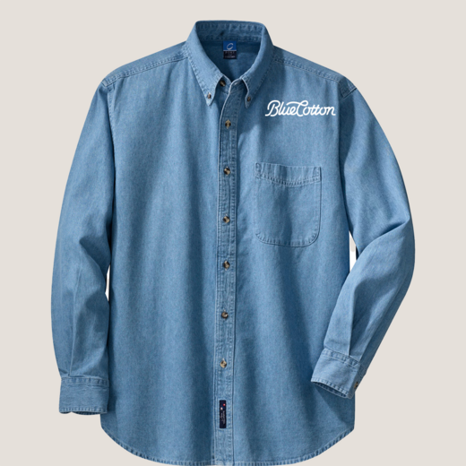 Sample image of SP10 Port & Company Long Sleeve Value Denim
