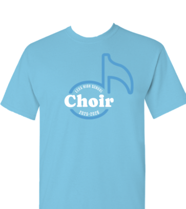 Split Music Note Choir design idea