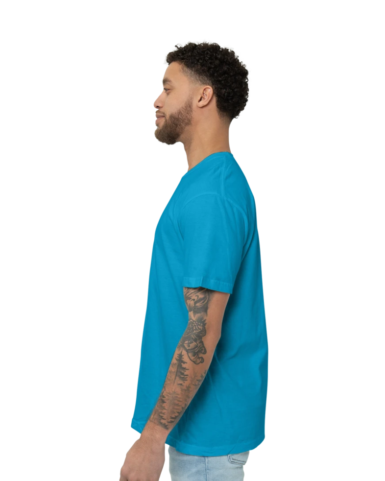 Image of a model wearing a 2001 American Apparel Fine Jersey Tee