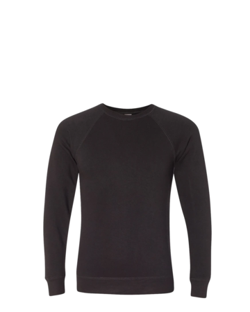Model wearing a PRM30SBC Independent Trading Co. Unisex Special Blend Raglan Sweatshirt